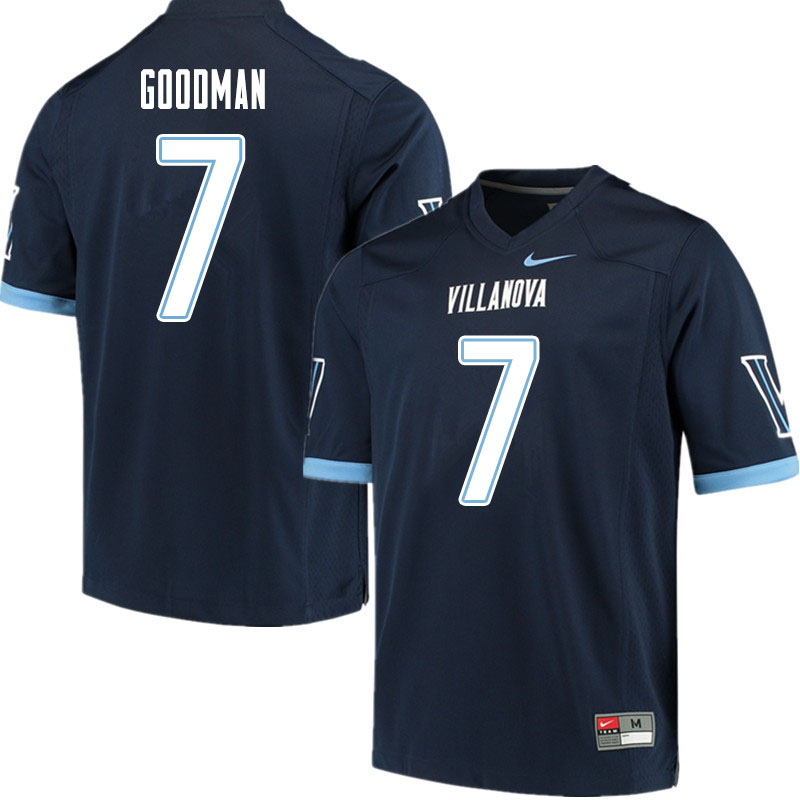 Men #7 Jalen Goodman Villanova Wildcats College Football Jerseys Sale-Navy - Click Image to Close